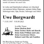 Traueranzeige Uwe Borgwardt