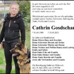 Traueranzeige Cathrin Gosdschan