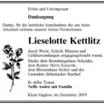 Danksagung Lieselotte Kettlitz
