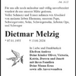 Traueranzeige Dietmar Melzig