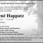 Traueranzeige René Happatz