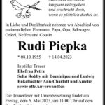 Traueranzeige Rudi Piepka