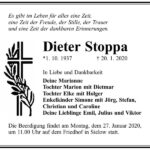 Traueranzeige Dieter Stoppa