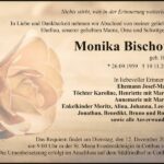 Traueranzeige Monika Bischoff, geb. Hille