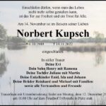 Traueranzeige Norbert Kupsch