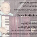 Traueranzeige Erich Budischin