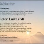 Danksagung Dieter Luithardt