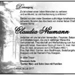 Danksagung Claudia Neumann