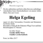 Danksagung Helga Egeling