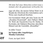 Danksagung Berta Fiehler