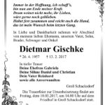 Traueranzeige Dietmar Gischke