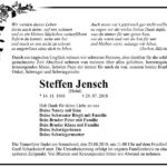 Traueranzeige Steffen Jensch
