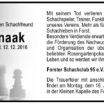 Nachruf Hans Knaak