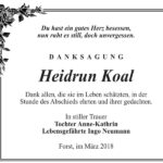 Danksagung Heidrun Koal