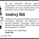 Danksagung Andrej Ihli
