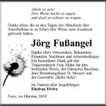 Danksagung Jörg Fußangel