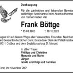 Danksagung Frank Böttge