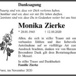 Danksagung Monika Zierke