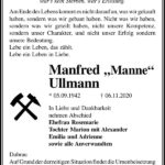 Traueranzeige Manfred „Manne“ Ullmann