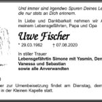 Traueranzeige Uwe Fischer