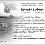 Danksagung Renate Lobner