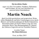 Traueranzeige Martin Noack