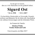 Danksagung Sigurd Ost