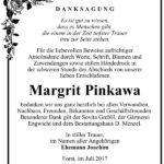 Danksagung Margrit Pinkawa