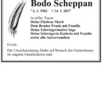 Traueranzeige Bodo Scheppan
