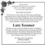 Traueranzeige Lutz Tessmer