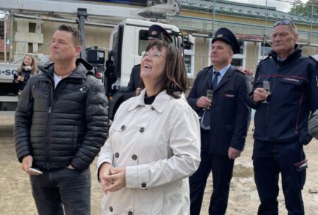 Höhepunkt am Montag, 12. Oktober 2026, war das Richtfest beim Bauvorhaben „Dorfgemeinschaftszentrum Graustein/Syjk“.