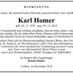 Danksagung Karl Homer