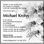 Danksagung Michael Krohn