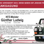 Danksagung Günther Ludwig