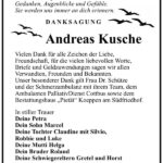 Danksagung Andreas Kusche