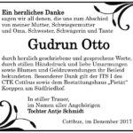 Danksagung Gudrun Otto