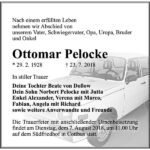 Traueranzeige Ottomar Pelocke