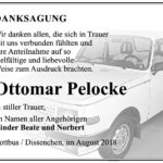 Traueranzeige Ottomar Pelocke