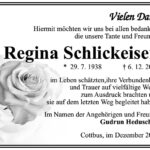 Traueranzeige Regina Schlickeisen