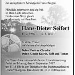 Traueranzeige Hans-Dieter Seifert
