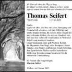 Danksagung Thomas Seifert