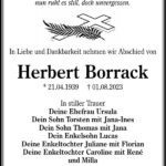 Traueranzeige Herbert Borrack