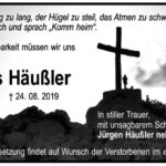 Traueranzeige Ingrid-Doris Häußler