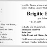 Traueranzeige Brigitte Halpick, geb. Scherbarth