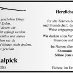 Danksagung Brigitte Halpick