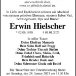 Traueranzeige Erwin Hielscher