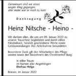 Danksagung Heinz Nitsche - Heino