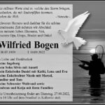 Traueranzeige Wilfried Bogen