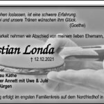 Traueranzeige Christian Londa