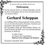Danksagung Gerhard Scheppan